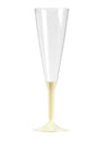 Flûte à champagne de fête avec pied ivoire en plastique