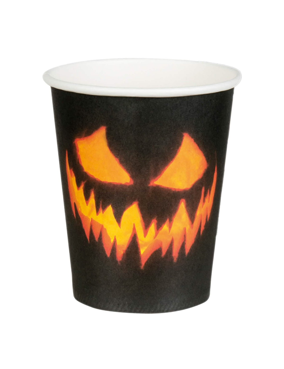 Kartonske čaše zastrašujuće bundeve za halloween crna i narančasta