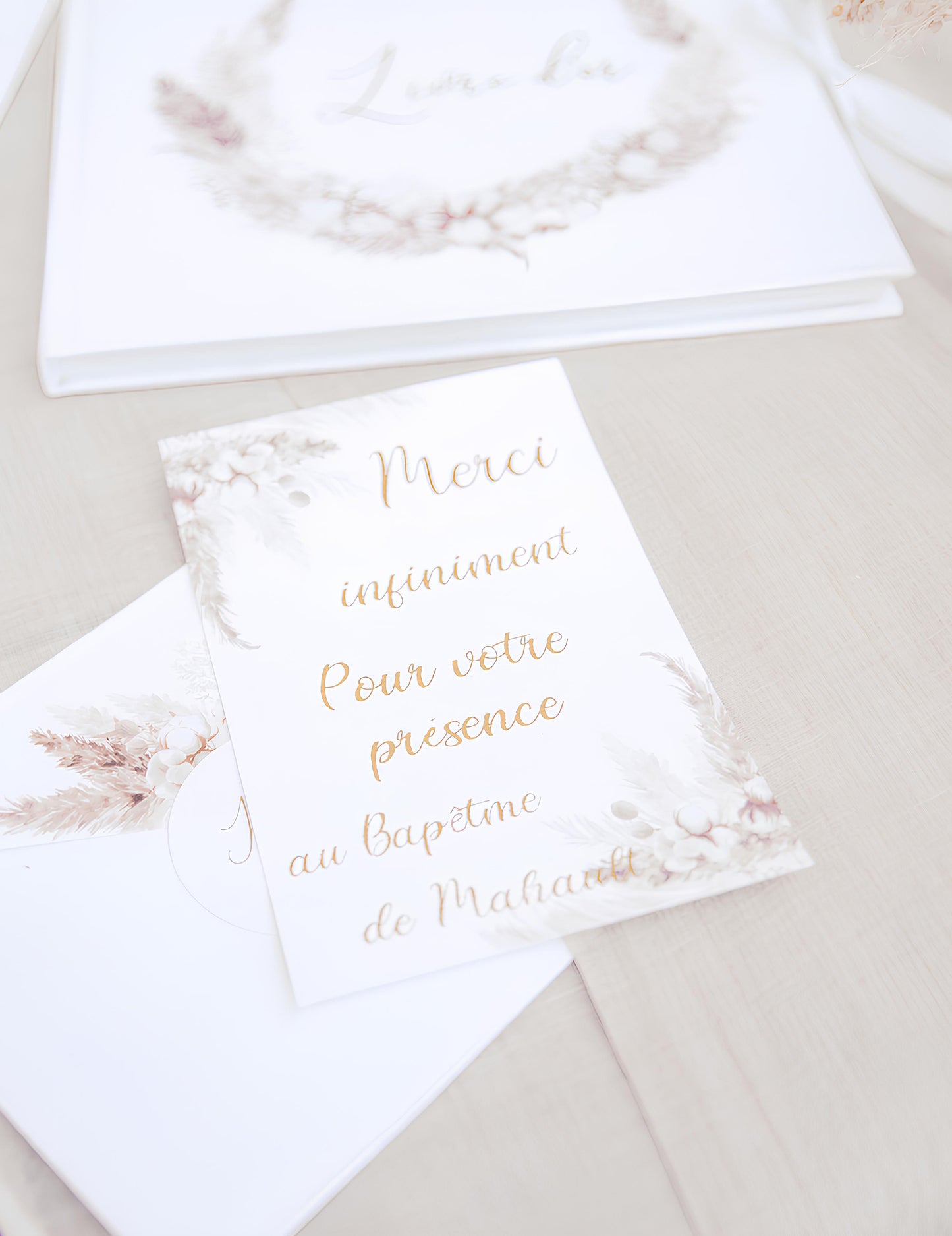 10 pozivnica s pampasom i cvjetovima pamuka 10 x 15 cm s omotnicama 