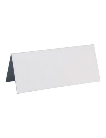 Marque-places rectangulaires pour fête blanc en carton