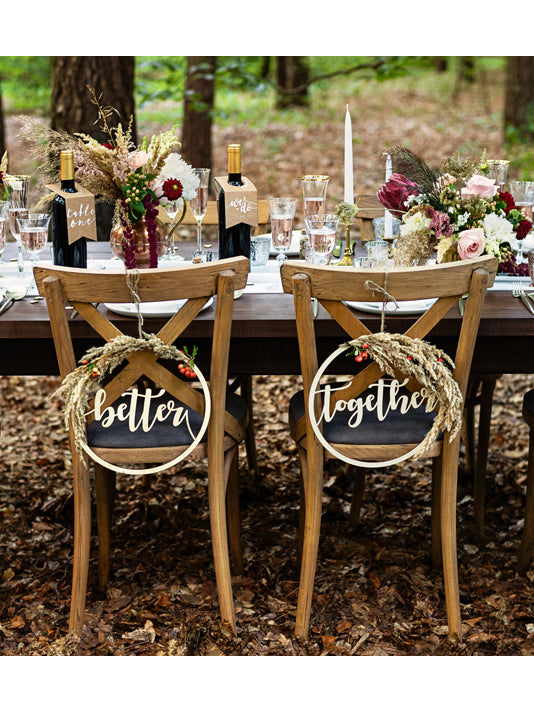 10 stolnih markera od kraft papira za boce s bijelim brojevima