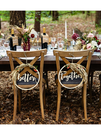 10 stolnih markera od kraft papira za boce s bijelim brojevima