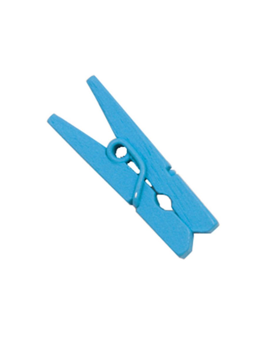 10 mini plavih drvenih obloga 2,5 cm