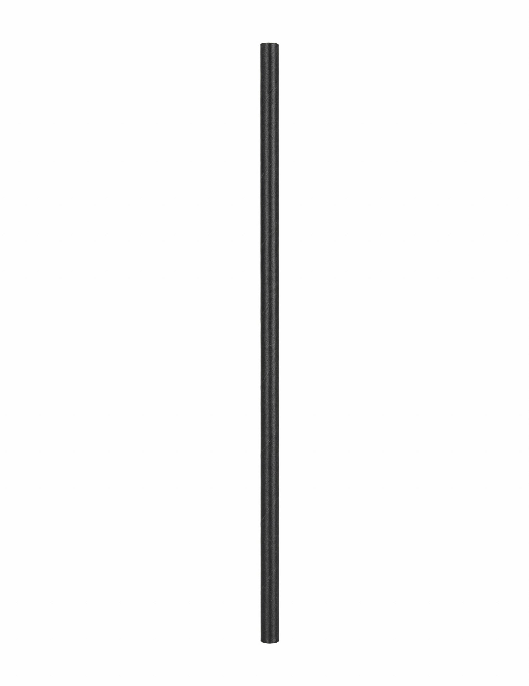 Gros plan sur une paille des pailles en carton Pirate noires