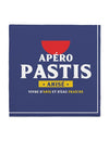 Serviettes apéro Pastis pour fête bleu marine avec message humoristique