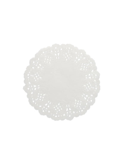 Petits napperons en papier dentelle blanc