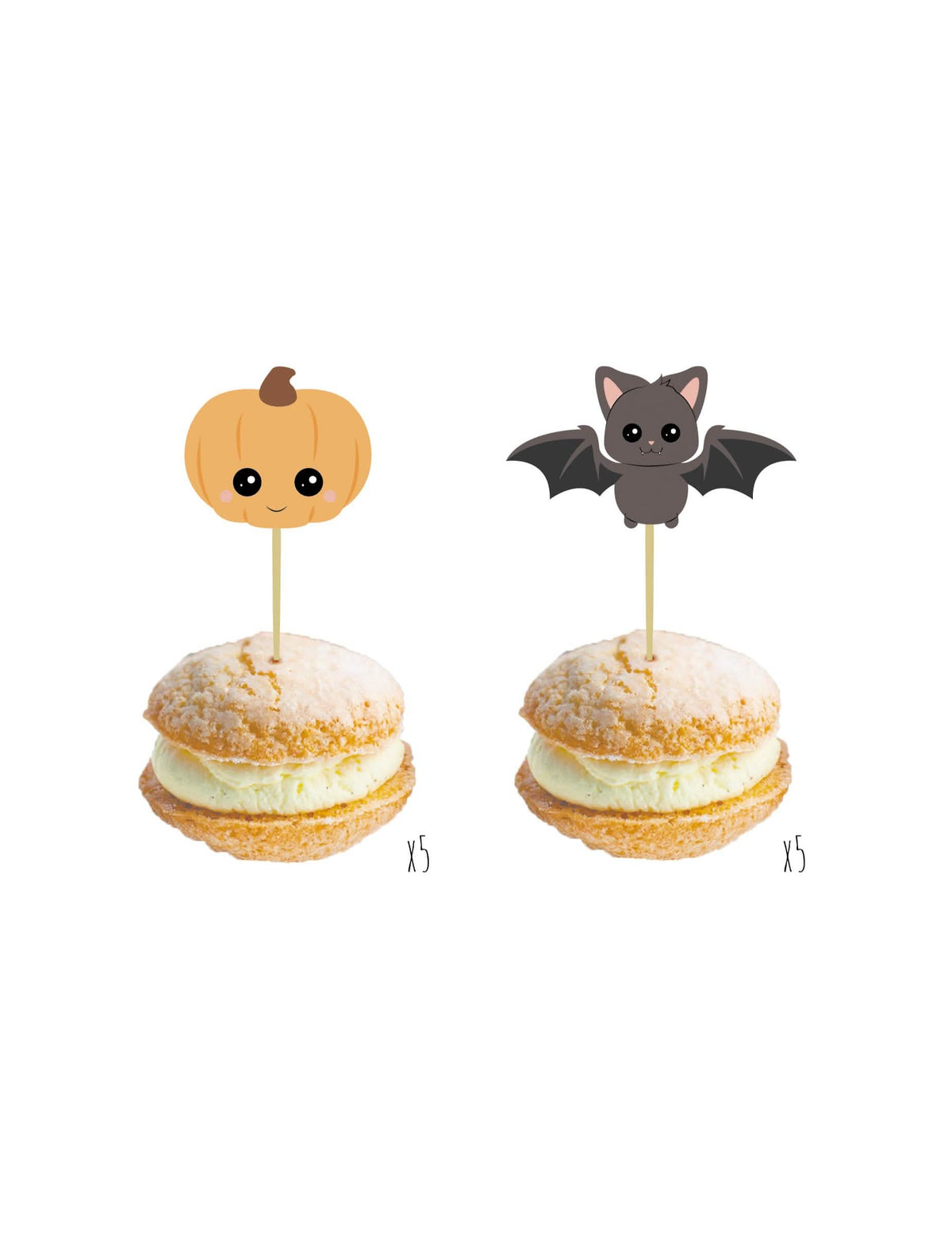 Drveni ukrasi bundeva i šišmiš za halloween narančasta i siva