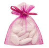 Sachets organza pour dragées fuchsia