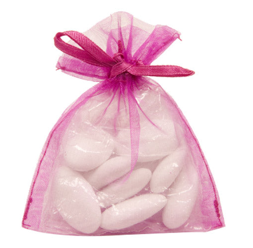 10 organza fuksije vrećice 10 x 8 cm