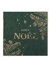 Serviettes en papier Noël pour table de fête vert et doré avec inscription Joyeux Noël