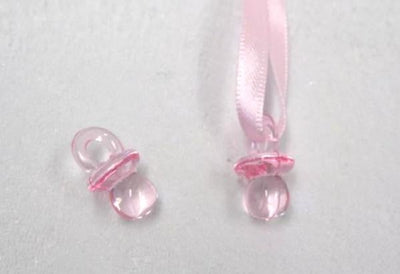 Tétines plexiglas pour décoration rose