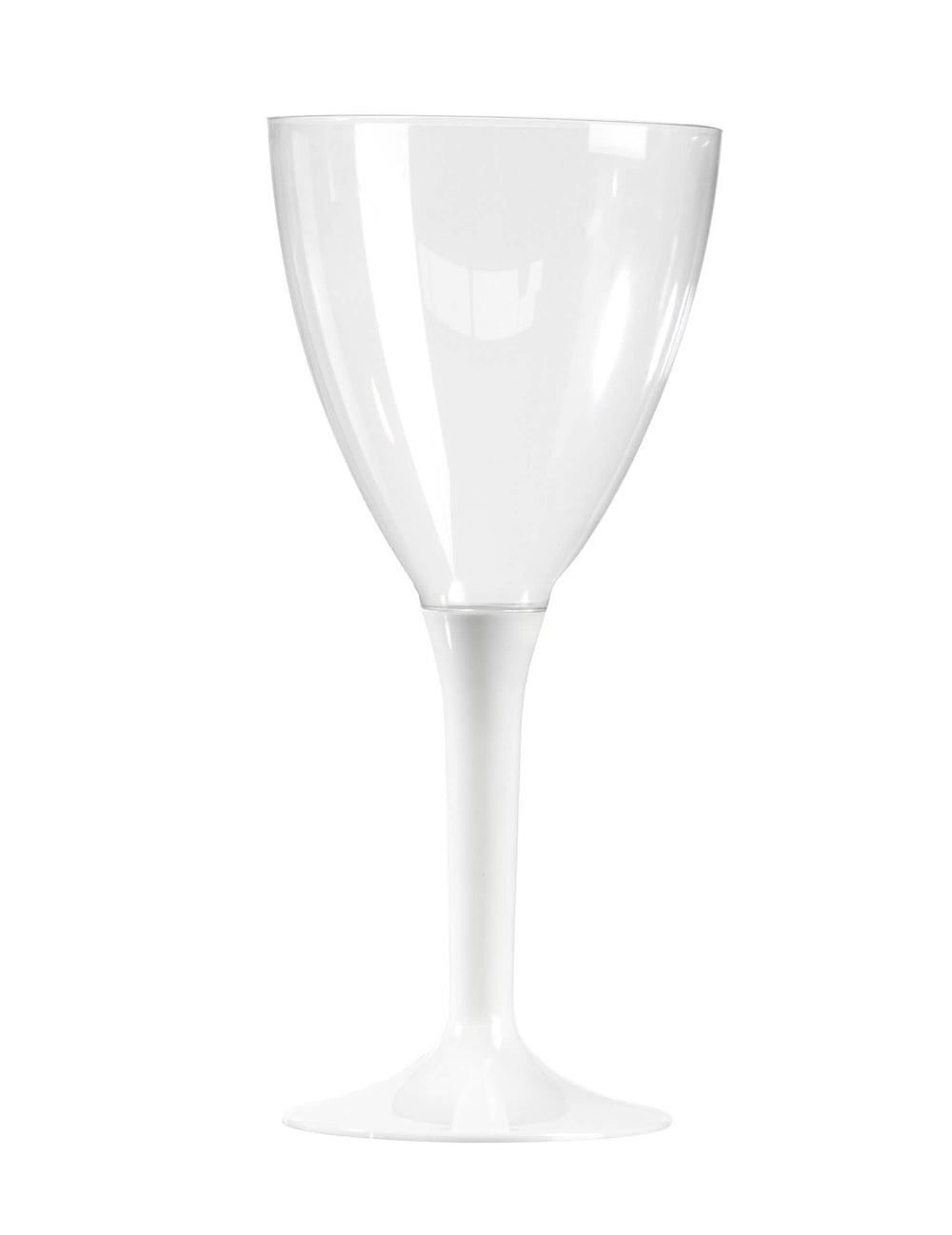 Plastične čaše za vino za zabavu bijela