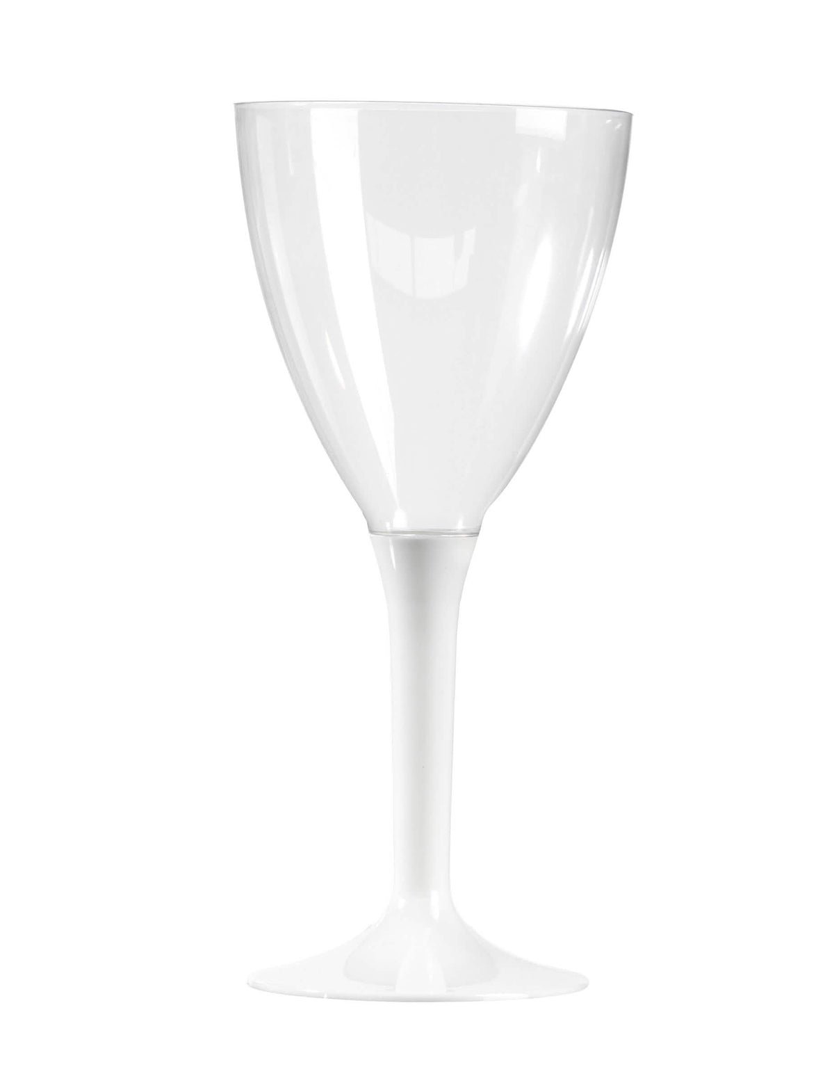Plastične čaše za vino za zabavu bijela
