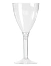 Verre à vin pied cristal pour fête transparent