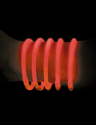 Bracelets phosphorescents pour adulte rouges