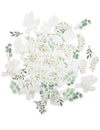 Confettis oh baby végétal et eucalyptus pour baby shower vert et or