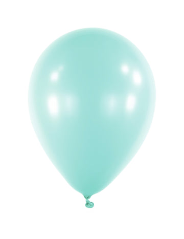 100 mini lateks balona u pastelnoj boji mint 13 cm za luk i kocke