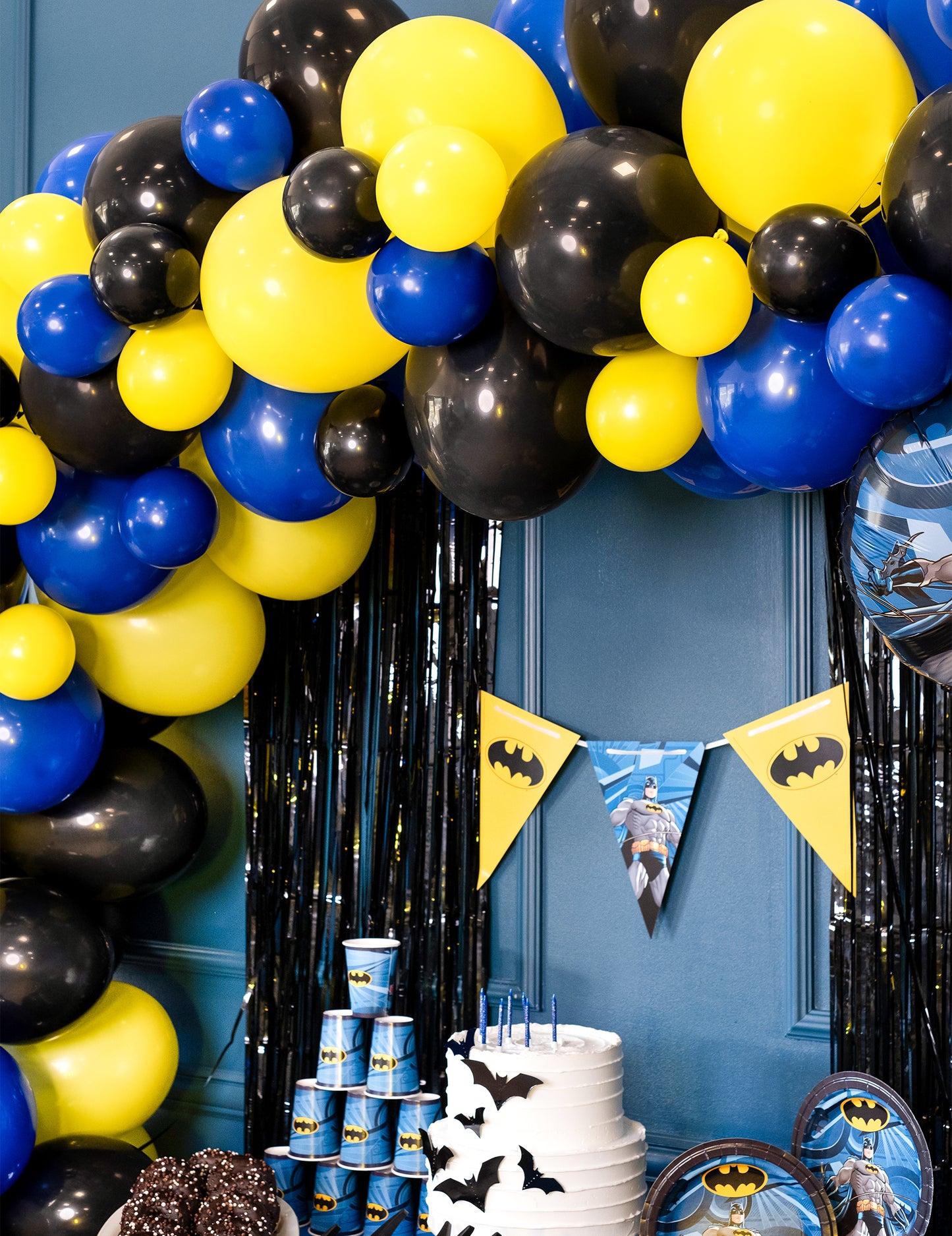 100 mini ballons latex noirs 13cm pour décoration