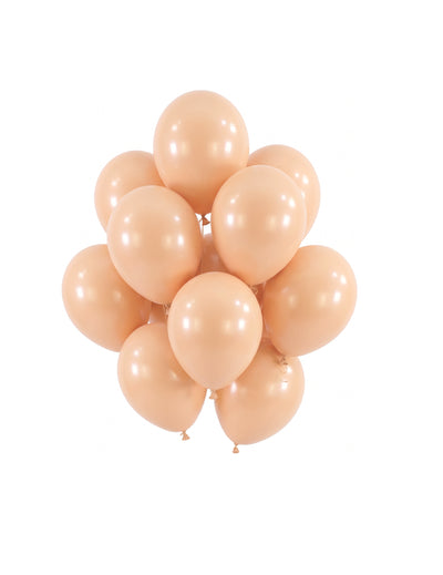 100 mini lateks balona boje breskve 13 cm pastelne dekoracije za zabavu