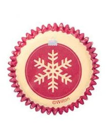 100 mini kalupa za slastice u zlatnoj i crvenoj boji za Božić 