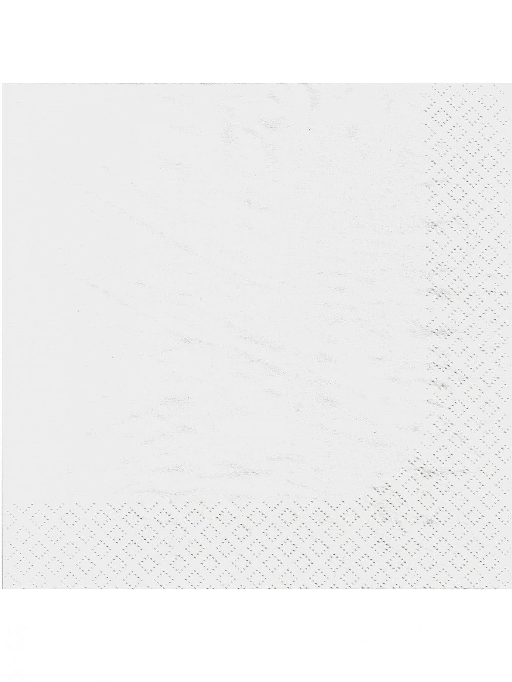 Serviettes en papier pour fête blanches avec bordure gaufrée