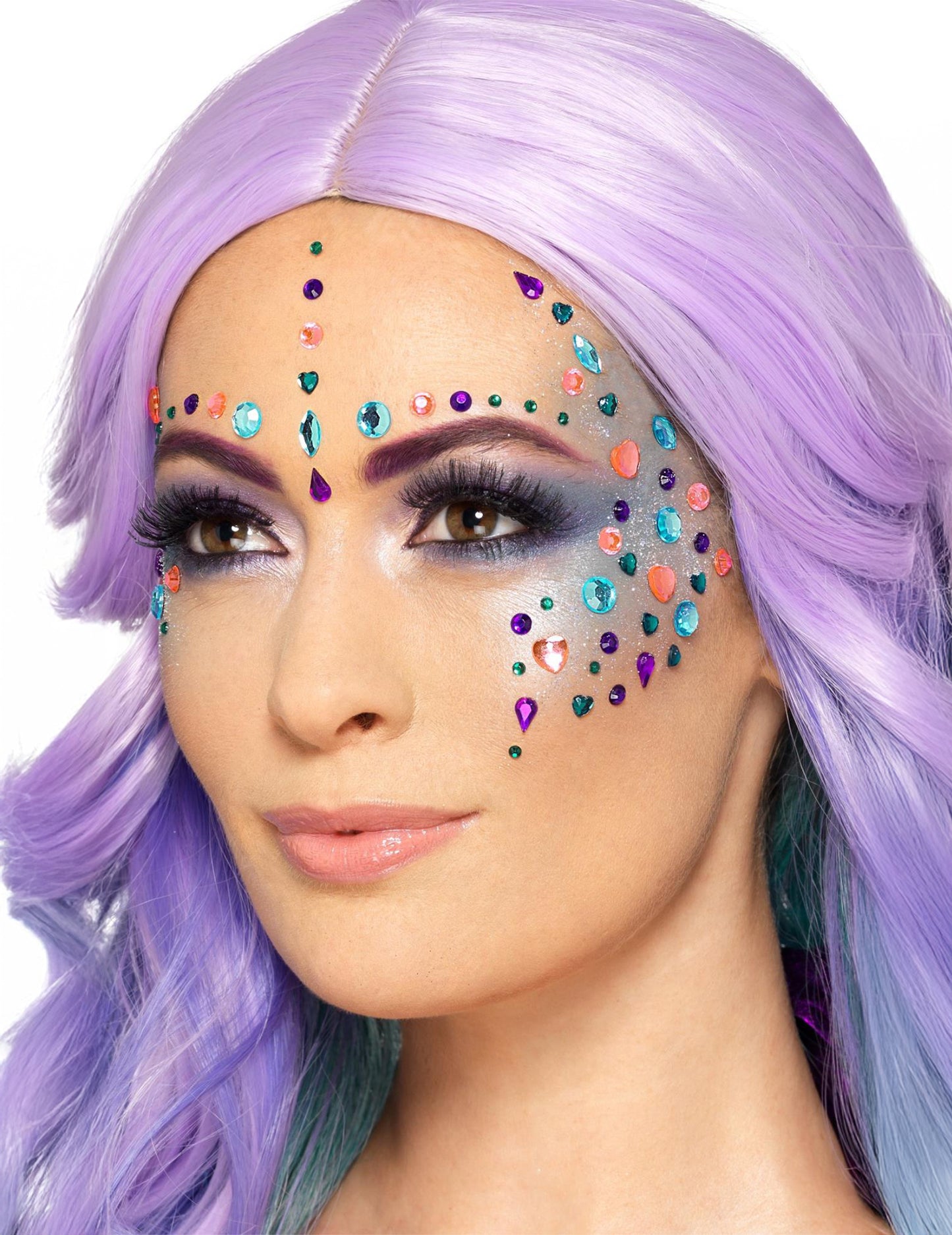 100 rhinestones za raznobojna lica djevojački