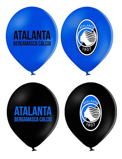 12 Atalanta™ plavo-crnih lateks balona 30 cm