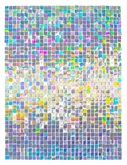 12 pozadinskih panela s iridescentnim sjajem 30 x 30 cm