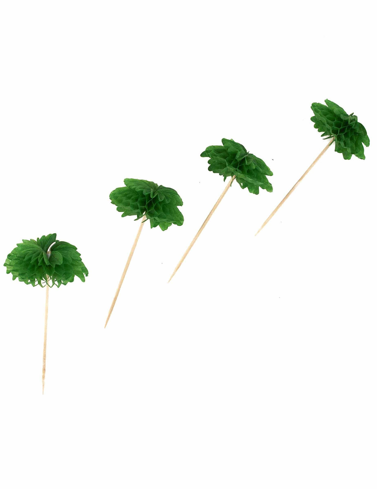 Piques à cocktail hawaïens pour fête verts