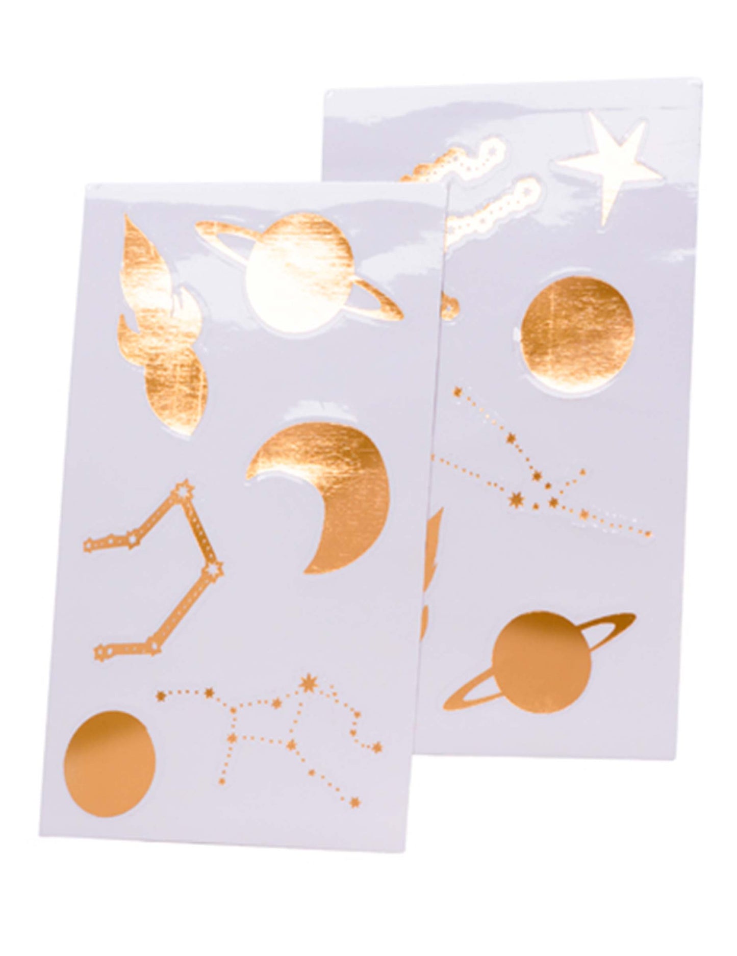 12 zlatnih naljepnica, razmaci od 3 do 7 cm planeti i zvijezde