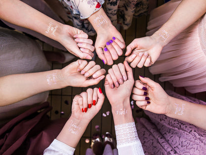 13 Ephemeralnih tetovaža Teat Team Rose Gold Bride