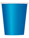 Gobelets en carton jetables bleus
