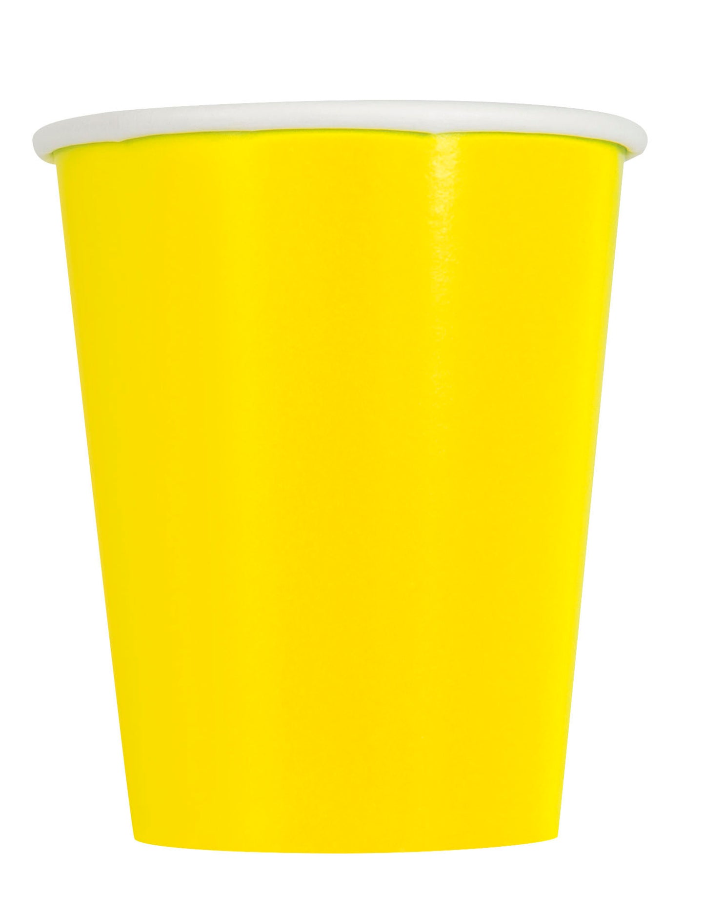 14 žutih kartonskih čaša za zabave od 266 ml