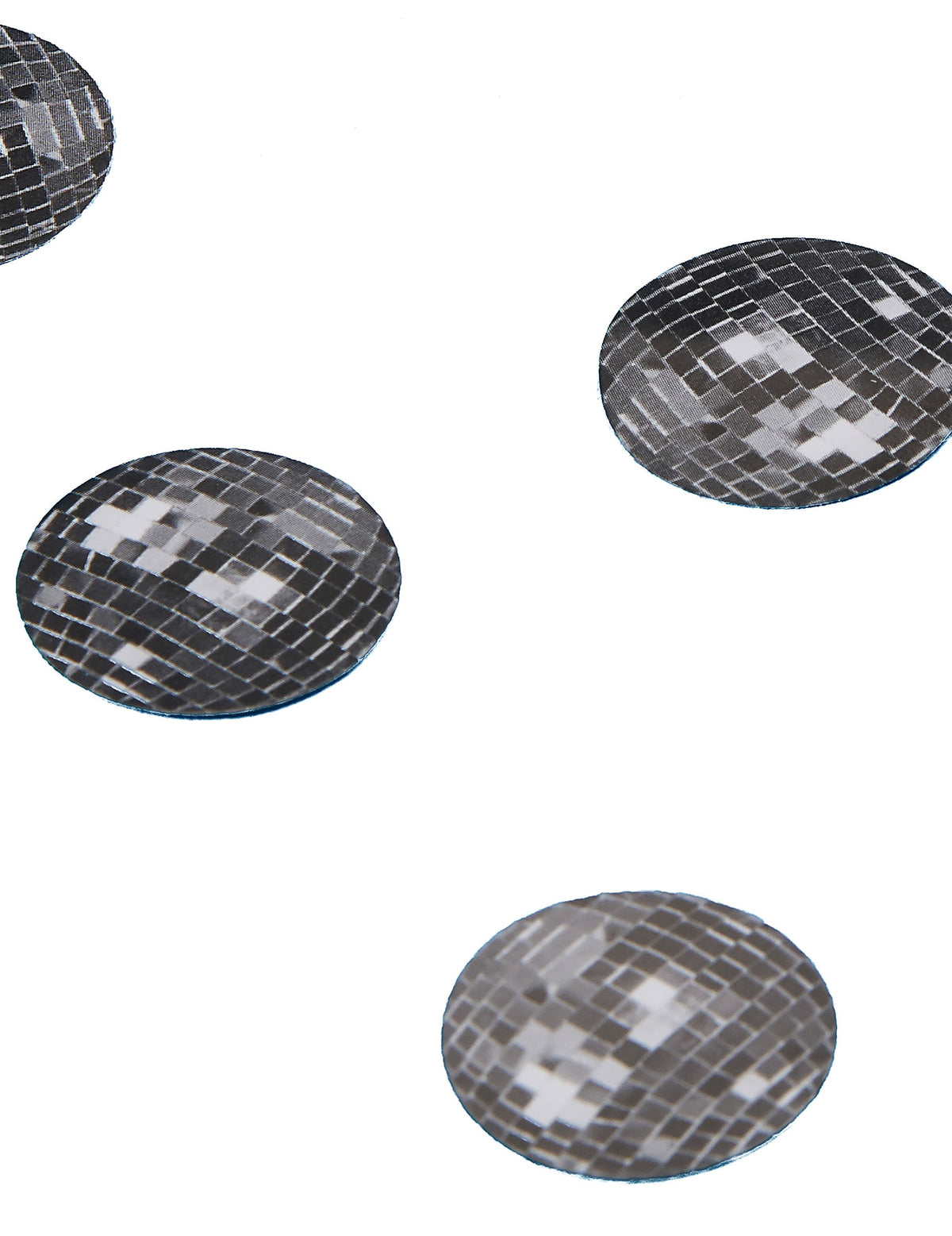 150 confettis de table boule disco pour fête argentés