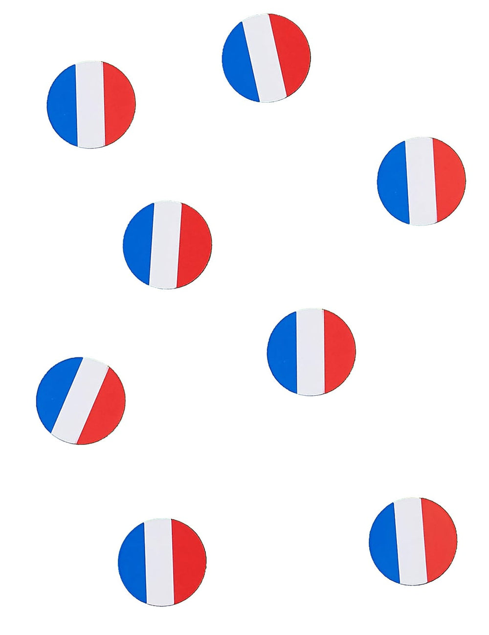 Confettis de table drapeau France pour supporters bleu blanc rouge
