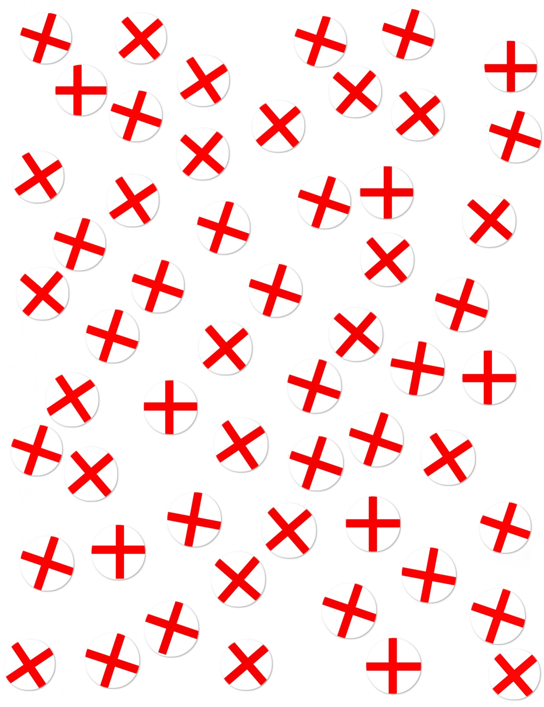 Krupni plan motiva stolnih konfeta zastave Engleske