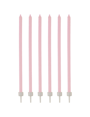 16 finih ružičastih svijeća s Bobbles 12 cm