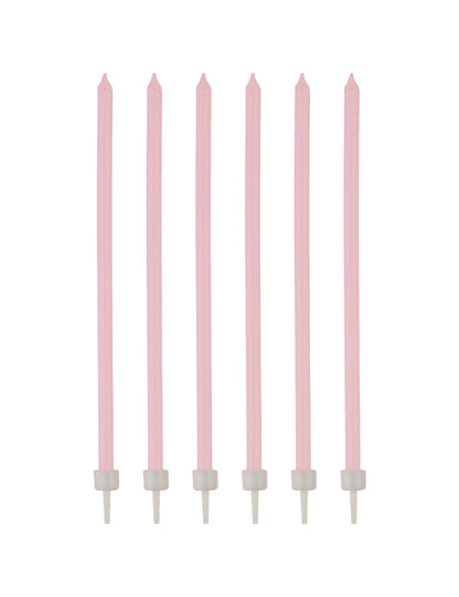 16 finih ružičastih svijeća s Bobbles 12 cm