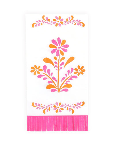 16 papirnatih salveta s resicama Pink Limonade 20 x 40 cm