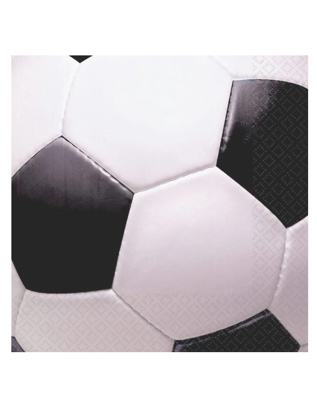 16 papirnatih salveta Nogometna lopta 33 x 33 cm 