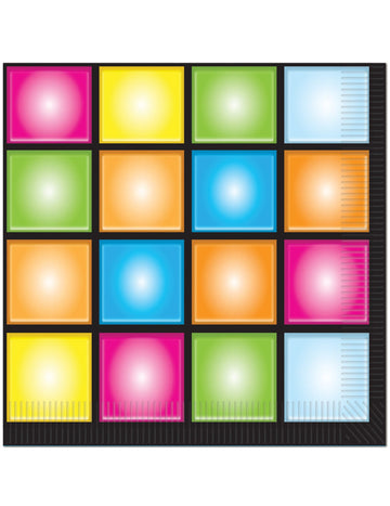 16 papirnatih salveta Disco 33 x 33 cm 