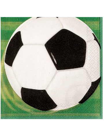 16 papirnatih salveta nogomet 33 x 33 cm 3D lopta 
