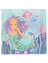 Serviettes en papier jolie sirène scintillante pour enfant bleues et mauves