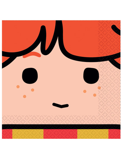 16 papirnatih salveta kawaii Harry Potter™ 33 x 33 cm 