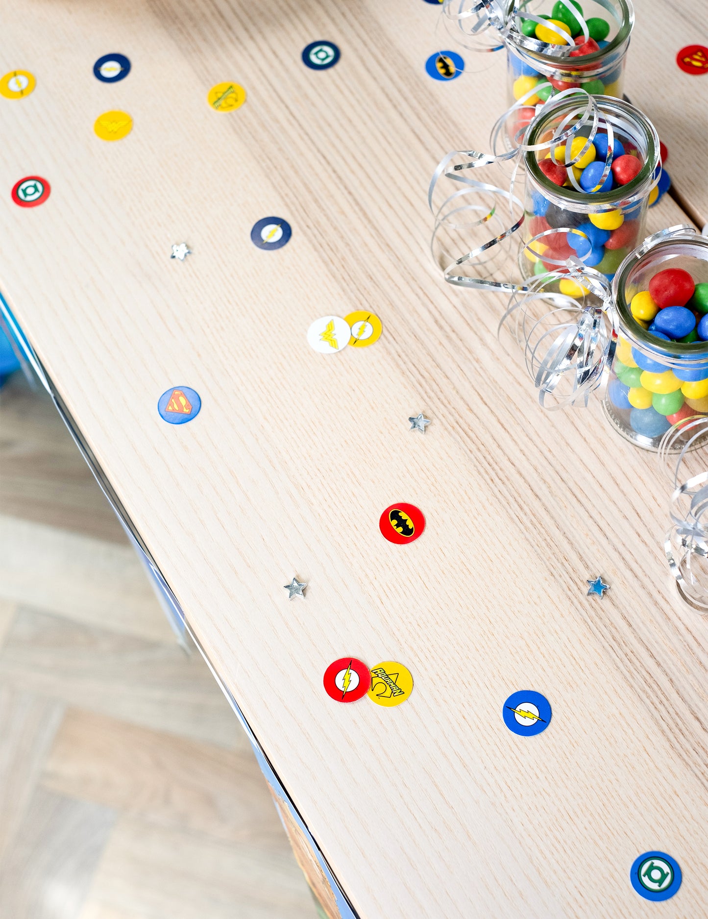 160 Confetti Justice League 2cm