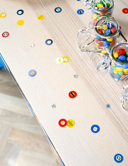 160 Confetti Justice League 2cm