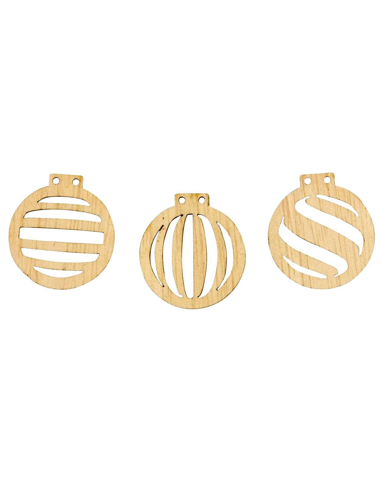 Confettis boules de Noël pour décoration de table en bois ajouré