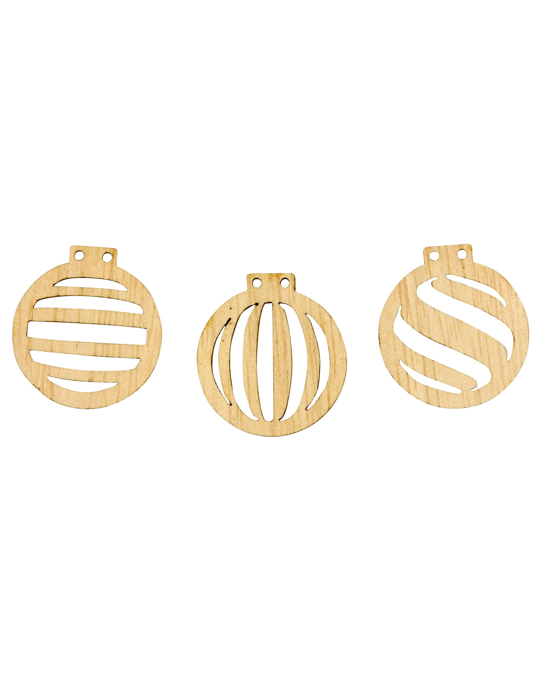 Confettis boules de Noël pour décoration de table en bois ajouré