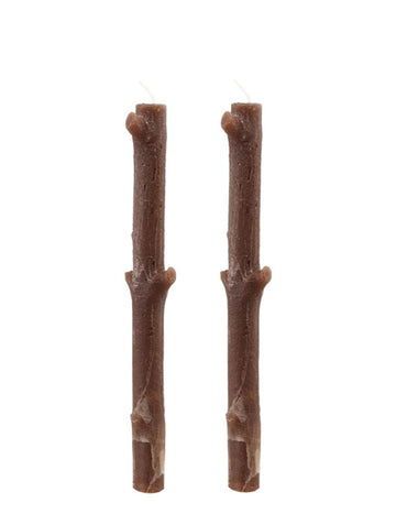 2 smeđu grana svijeće 25 cm