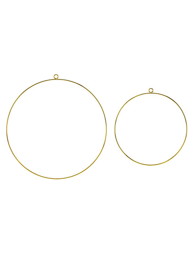 Cercles en métal pour couronnes pour décoration dorés